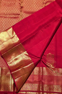 Crimson Majesty – Red Kanchipuram Silk Saree