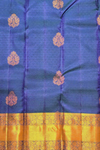 Majestic Royal Blue Kanchipuram Silk Saree