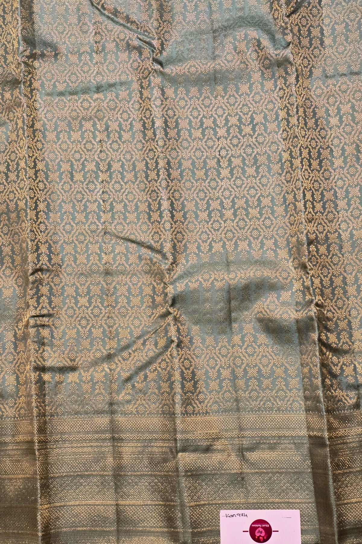 Textured fabric with a subtle pattern on a plain background