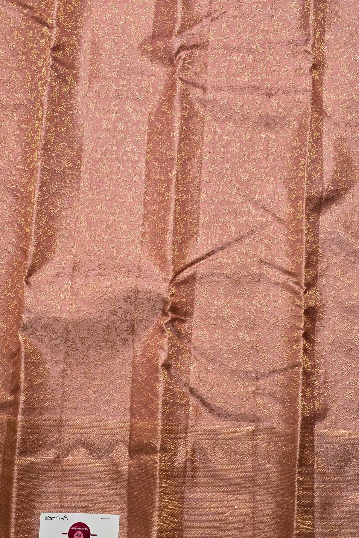 Close-up of brown fabric with visible texture