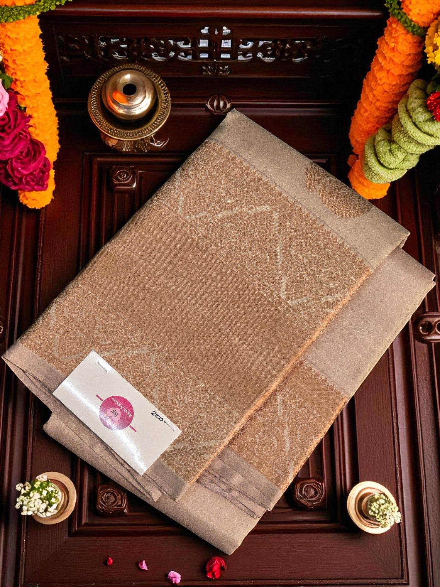 Rosy Brown Grace Kanchipuram Silk Saree