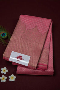 Vale Kanchipuram Silk Saree with Gold Border