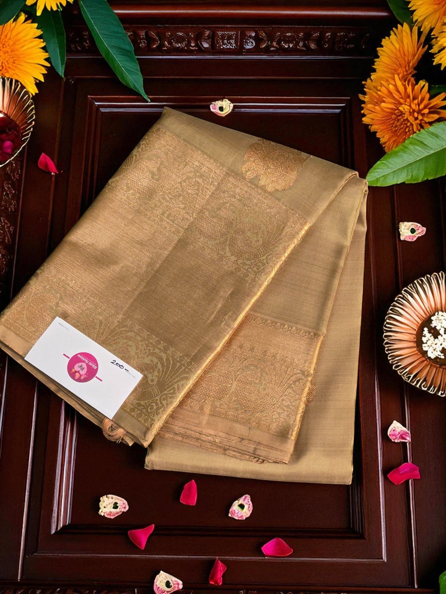 Golden Glory – Pure Gold Kanchipuram Silk Saree
