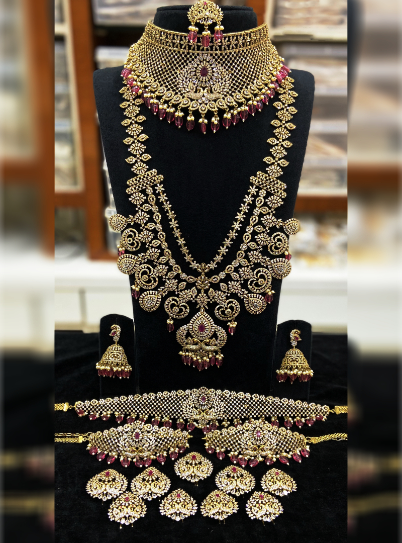 Gold Plated Alloy Bridal Jewellery Set